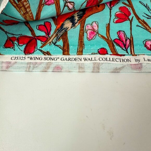 Laura Gunn for Michael Miller Fabrics Wing Song Garden Wall Collection 5.8 yards - Picture 4 of 5